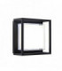 Outdoor Integrated LED Wall Textured Black Paint & Clear 1 Light IP44