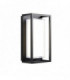Outdoor Integrated LED Wall Textured Black Paint & Clear 1 Light IP44