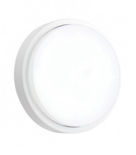 Outdoor Integrated LED Wall Matt White Textured & Opal 1 Light IP54