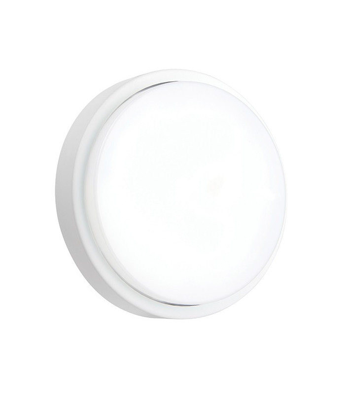 Outdoor Integrated LED Wall Matt White Textured & Opal 1 Light IP54