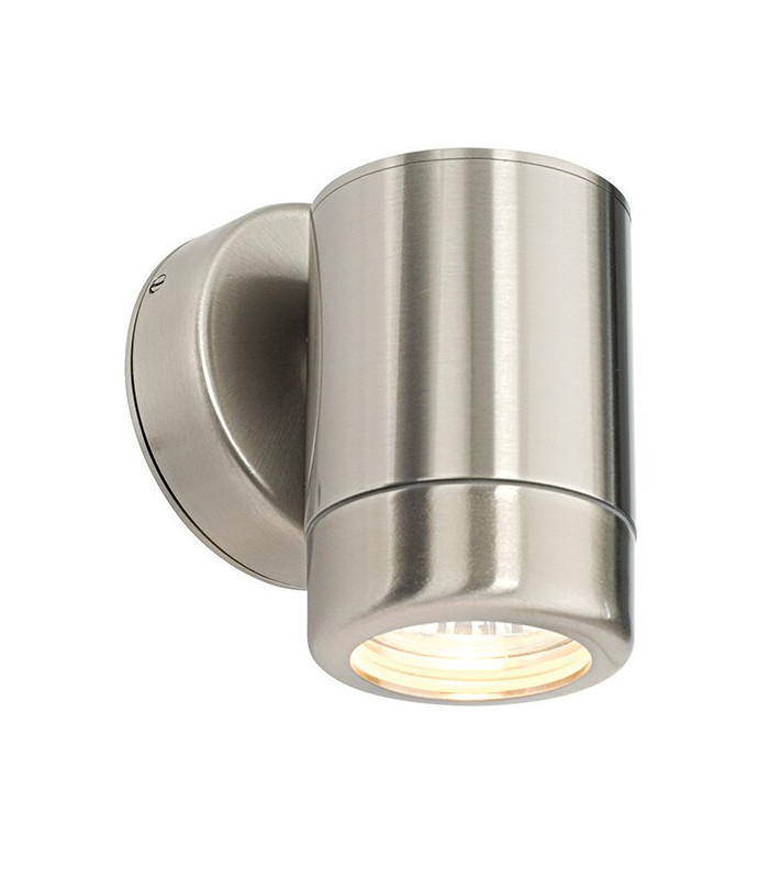 Outdoor Coastal Wall Down IP65 7W Marine Grade Brushed Stainless Steel Dimmable IP65 - GU10