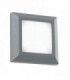 Outdoor Integrated LED Square Direct IP65 3W Grey Abs Plastic & Frosted Pc