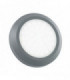 Outdoor Integrated LED Round Direct IP65 2W Grey Abs Plastic & Frosted Pc