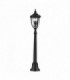 3 Light Medium Outdoor Bollard Light Black IP44, E14