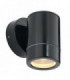 Outdoor Wall IP65 7W Satin Black Paint & Clear Glass 1 Light Dimmable IP65 - GU10