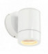 Outdoor Wall IP65 7W Gloss White Paint & Clear Glass 1 Light Dimmable IP65 - GU10