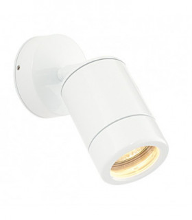Outdoor Spot Wall IP65 7W Gloss White Paint & Clear Glass - GU10