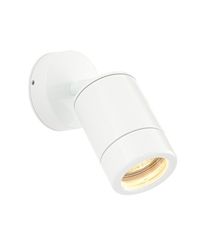 Outdoor Spot Wall IP65 7W Gloss White Paint & Clear Glass - GU10