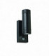Outdoor Up Down 2 Light Wall IP44 5W Black Polypropylene