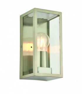 Outdoor Wall Lantern 1 Light Wall IP44 28W Brushed Stainless Steel