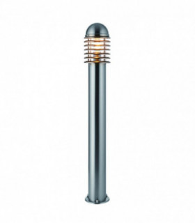 Outdoor Floor Bollard IP44 60W Polished Stainless Steel