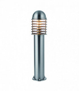 Outdoor Floor Post IP44 60W Polished Stainless Steel