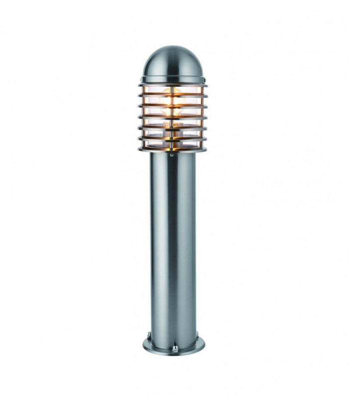 Outdoor Floor Post IP44 60W Polished Stainless Steel