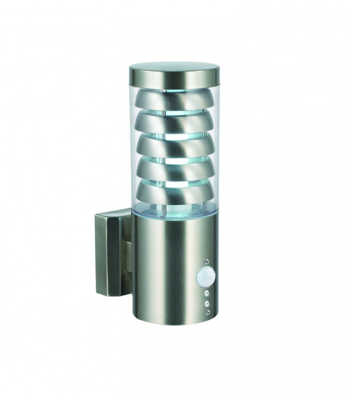 Outdoor Wall PIR IP44 Brushed Stainless Steel