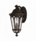 2 Light Outdoor Medium Wall Lantern Light Walnut IP44, E14