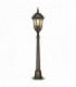 3 Light Outdoor Bollard Light Walnut IP44, E14