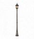 4 Light Outdoor Lamp Post Walnut IP44, E14
