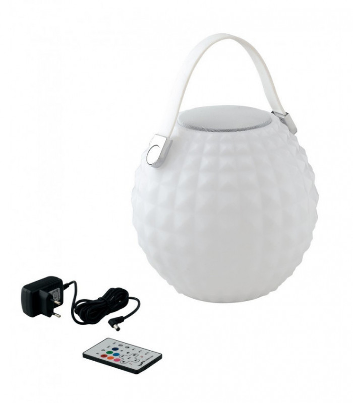 Outdoor Portable RGBW LED Dimmable Lamp With Built-In Bluetooth Speaker
