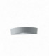 Outdoor Flush Aluminum Wall Lamp, Silver, IP44, E14