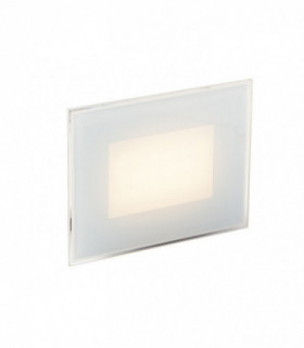 Outdoor Integrated LED Recessed Wall Light, White, IP65, 4000K