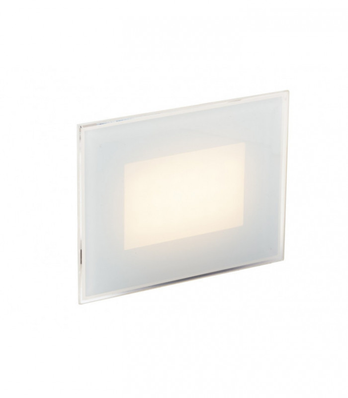 Outdoor Integrated LED Recessed Wall Light, White, IP65, 4000K