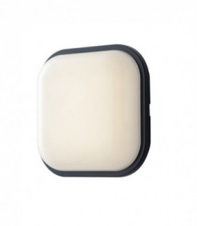 Outdoor Integrated LED Flush Ceiling Lamp, Anthracite, IP65, 4000K