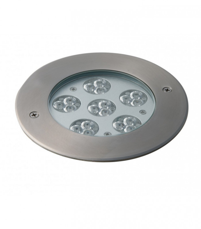 Outdoor LED Dimmable Integrated Recessed Ground Lights Rgb, Stainless Steel, IP67