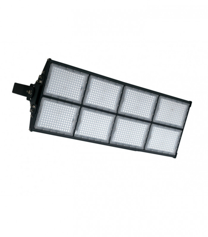 Outdoor Black Aluminum Integrated LED Flood Light, Black, IP65, 5700K