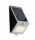 Outdoor Solar Integrated LED Wall Light, White Black, IP54, 4000K