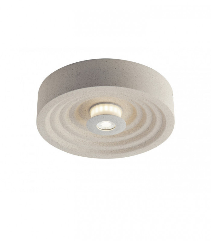 Outdoor Integrated LED Concrete Surface Mounted Ceiling Lamp, White, IP44, 4000K