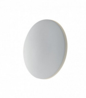 Outdoor Integrated LED Aluminum Flush Wall Lamp, White Matt, IP54, 4000K