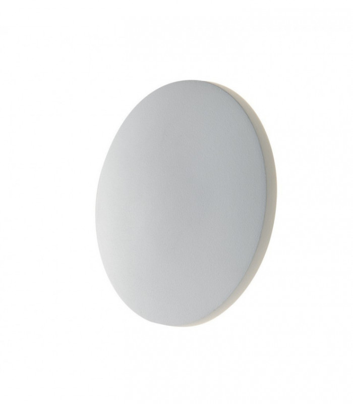Outdoor Integrated LED Aluminum Flush Wall Lamp, White Matt, IP54, 4000K