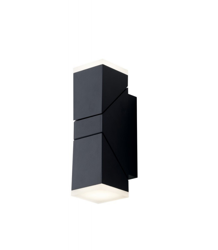 Outdoor LED Up Down Wall Lamp, Cct Smart Wi-Fi Function, Compatible With Devices, Voice Control, Anthracite, IP54