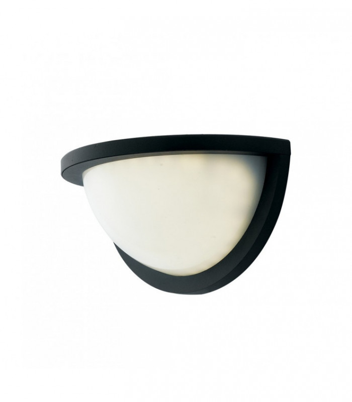 Outdoor LED Aluminum Flush Wall Light, Black, IP54, 4000K