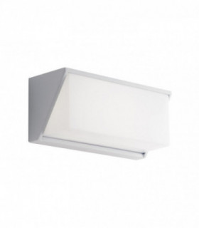 Outdoor LED Aluminum Flush Wall Light, White, IP54, 4000K