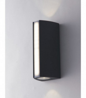 Outdoor LED Aluminum Up Down Wall Lamp, Anthracite, IP54, 4000K