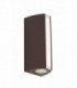 Outdoor LED Aluminum Up Down Wall Lamp, Bronze, IP54, 4000K