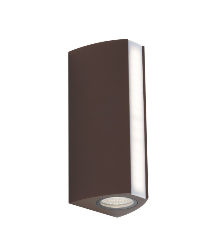 Outdoor LED Aluminum Up Down Wall Lamp, Bronze, IP54, 4000K