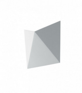 Outdoor LED Aluminium Down Wall Lamp, White Matt, IP54, 4000K