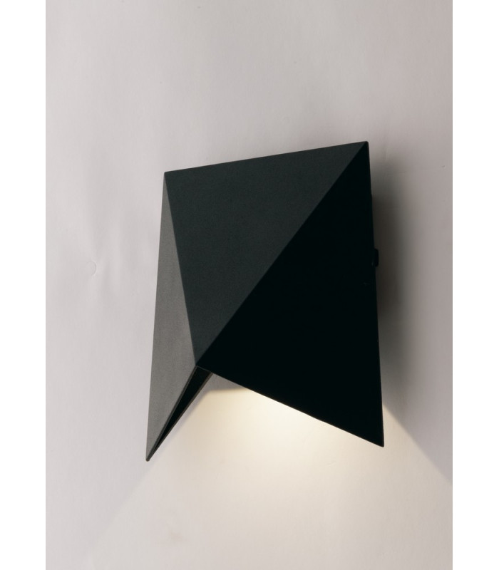 Outdoor LED Aluminium Down Wall Lamp, Black Matt, IP54, 4000K