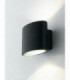 Outdoor Integrated LED Up Down Wall Light, Black, IP44, 4000K
