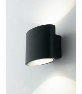 Outdoor Integrated LED Up Down Wall Light, Black, IP44, 4000K