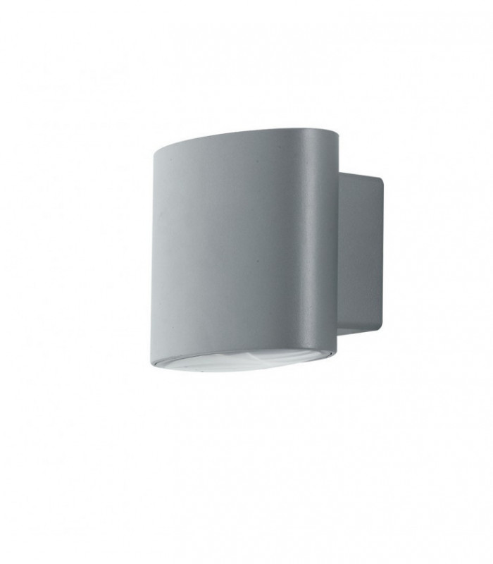 Outdoor Integrated LED Up Down Wall Light, Silver, IP44, 4000K