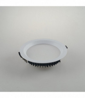 Outdoor LED Recessed Downlight With Adjustment For Kelvin, Matt White, IP40, 3000- 4000-6000K