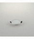 Outdoor Recessed Downlight With Surface Mount Edge, Matt White, IP40, 4000K