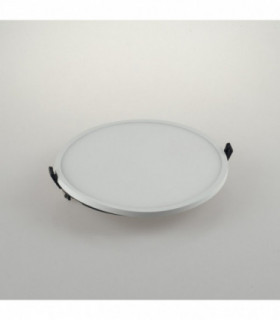 Outdoor Recessed Downlight With Surface Mount Edge, Matt White, IP40, 4000K