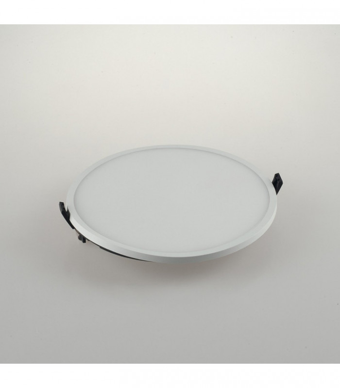 Outdoor Recessed Downlight With Surface Mount Edge, Matt White, IP40, 4000K