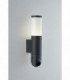 Outdoor LED Modern Wifi Wall Lamp With Built-In Security Camera, Anthracite, IP54, 4000K