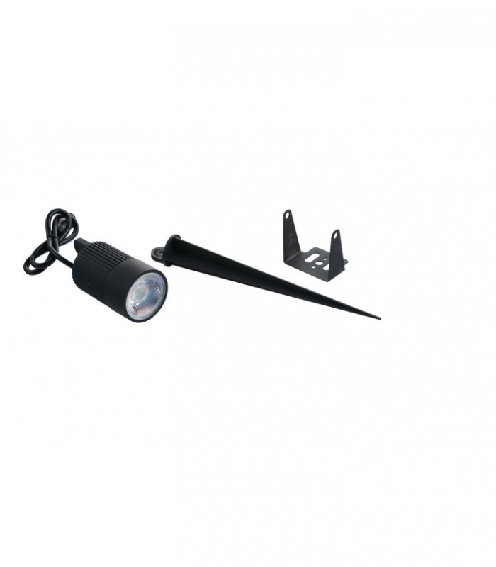 Outdoor LED Aluminium Flood Light With
Spike Included, Black, IP67, Rgb+4000K