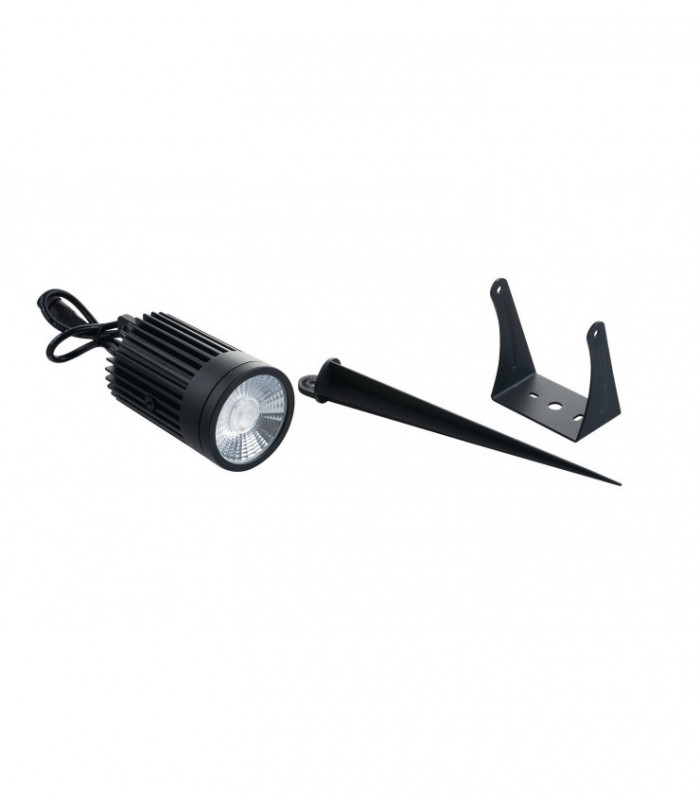 Outdoor LED Aluminium Flood Light With
Spike Included, Black, IP67, Rgb+4000K